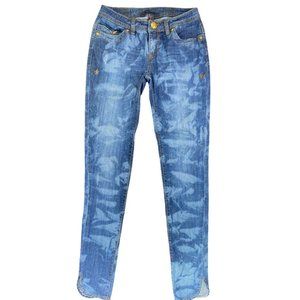 Apple Bottom Jeans Distressed Bleach Low Rise Y2K Size 7/8